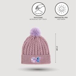 Bonnet à Pompon et Gants Ado - Angel Coeur Stitch - Lilo & Stitch - Unisexe 