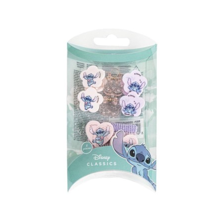Set Pinces à Cheveux + Élastiques - Stitch - Lilo & Stitch
