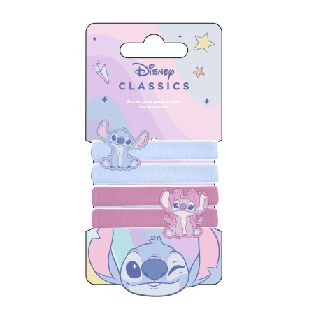 Set de 4 Élastiques - Stitch & Angel - Lilo & Stitch