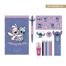 Set de Papeterie - Boite Coloriage Stitch & Angel - Lilo & Stitch - 14 
