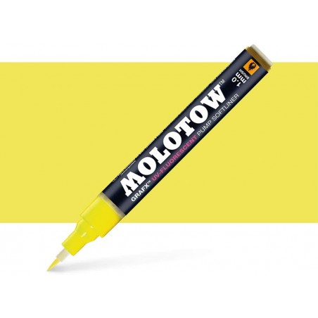 Softliner fluorescent rèactif UV - GRAFX UV - Jaune - 1mm - 003