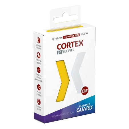 Protèges Cartes 60 pièces - Cortex - Japonais - Jaune