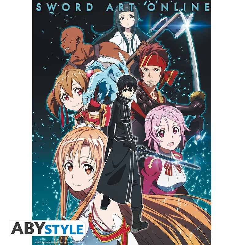 Poster - Sword Art Online - Membres Groupe