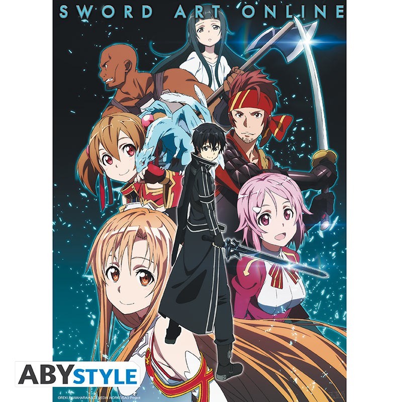 Poster - Membres Groupe - Sword Art Online