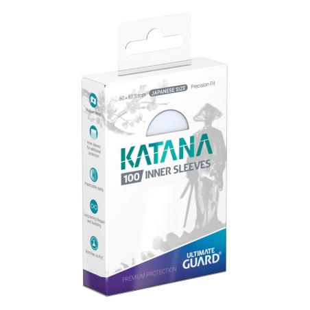 Protèges Cartes 100 pièces - Katana - Inner Sleeves - Japanese - Transparent