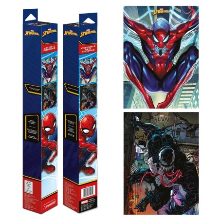 Set de 2 Chibi poster - Spiderman et Venom - Spiderman - roulé filmé