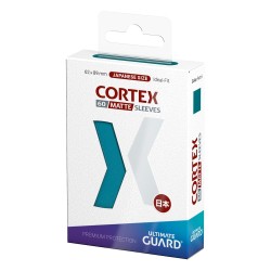 Protèges Cartes 60 pièces - Cortex - Japonais - Bleu Pétrole Matte