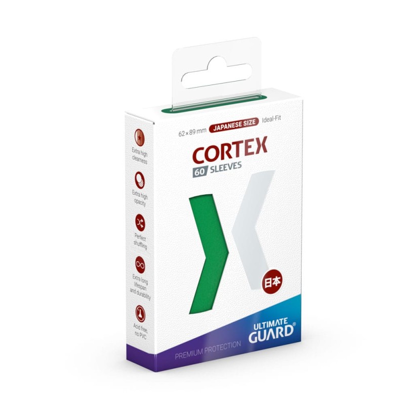 Protèges Cartes 60 pièces - Cortex - Japonais - Vert