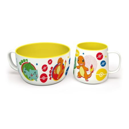 Breakfast Set - Pikachu et Kanto starters - Pokemon