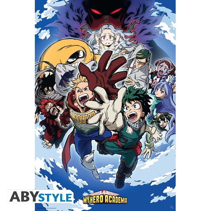 Poster - Eri et Groupe - My Hero Academia - Roulé et filmé (91.5x61)