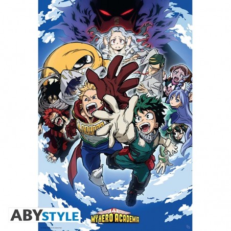 Poster - Eri et Groupe - My Hero Academia - Roulé et filmé (91.5x61)