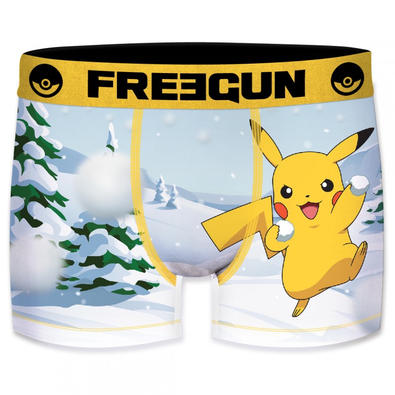 Boxer - Pokemon - Pikachu Neige - Unisexe 10 - 12 