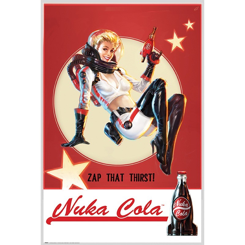 Poster - Nuka Cola - Fallout - Roulé et filmé