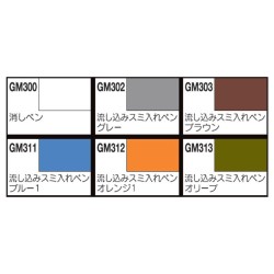 Set 6 Marqueurs - Extra thin type for panel lines set - Gundam