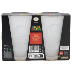 Pack de 2 Verres - Power Ups - Super Mario