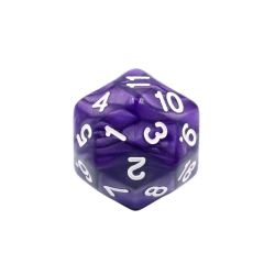 Dé à 30 faces - Violet perle