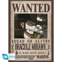 Set 2 Chibi Poster - Wanted Mihawk & Crocodile - One Piece