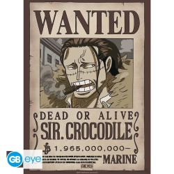 Set 2 Chibi Poster - Wanted Mihawk & Crocodile - One Piece