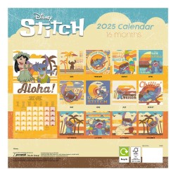 Calendrier 2025 - Vintage beach - Lilo & Stitch