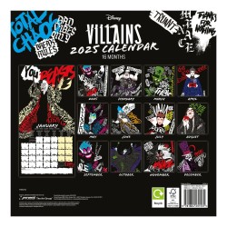 Calendrier 2025 - Méchants Disney