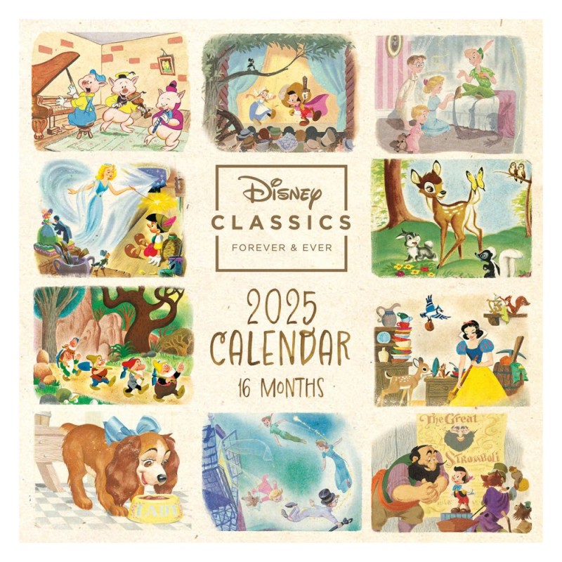 Calendrier 2025 - Disney Classiques
