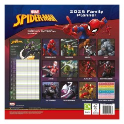 Calendrier familial 2025 - Spiderman