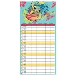 Calendrier familial 2025 - Vintage Stitch & Angel - Lilo & Stitch