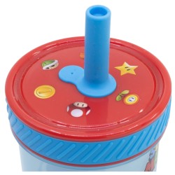 Gobelet avec paille Anti-Chute - Personnages Principaux - Super Mario