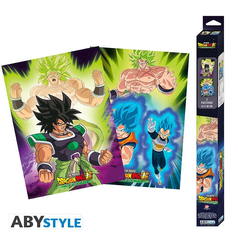 Set 2 Chibi Poster - Broly - Dragon Ball