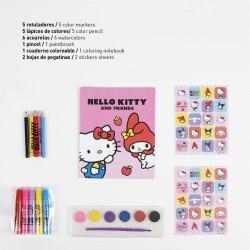 Set de Papeterie - Sac de Coloriage Groupe - Sanrio - 14 