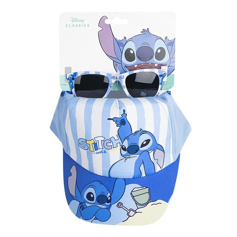 Set Casquette Baseball & Lunettes Enfant - Beach, Love & Icecream - Lilo & Stitch - Unisexe 