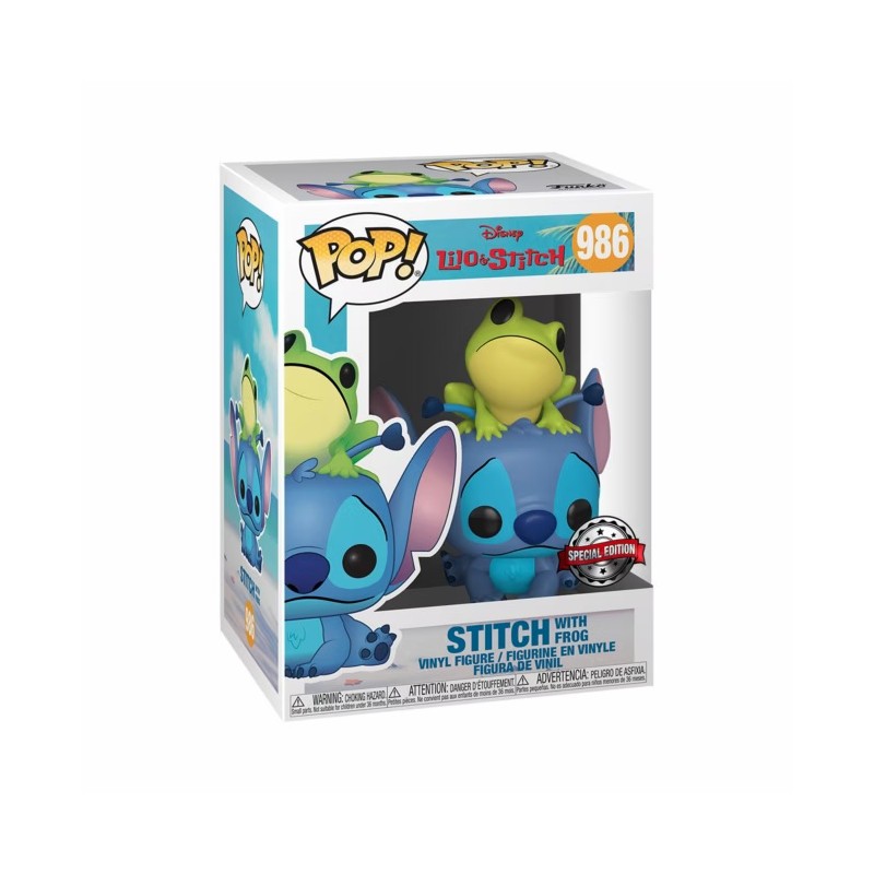 Stitch avec grenouille - Lilo & Stitch (986) - POP Disney