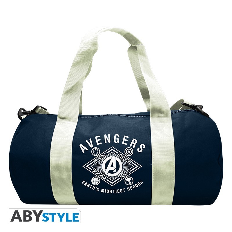Sac de sport - "Earth's mightiest heroes" - Avengers - Navy/White - 50x25x25cm
