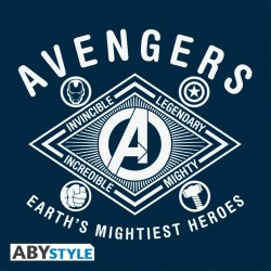 Sac de sport - "Earth's mightiest heroes" - Avengers - Navy/White - 50x25x25cm