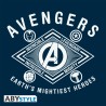 Sac de sport - "Earth's mightiest heroes" - Avengers - Navy/White - 50x25x25cm