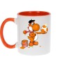 Mug - okiWoki - Peinture fraîche - Yoshi Orange - Nintendo - Fond Orange