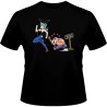 T-shirt - okiWoki - Le Lièvre et la Tortue selon Akira Toriyama !! - Dragon Ball - Fond Noir - L Homme 