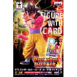 Goku V.4 - Dragon Ball GT "Heroes Card" - DXF Collection - PVC - Série 01 - (avec carte "Heroes Card")