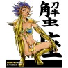 Mug - okiWoki - La Sublime Mina née sous le Signe du Cancer ! - Saint Seiya - Fond Jaune