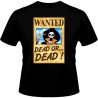 T-shirt - okiWoki - Un Wanted qui tue !! YOHOHOHO - One Piece - Fond Noir - L Homme 
