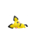 Peluche - Pichu couché - Pokemon - Big Fluffy Plush