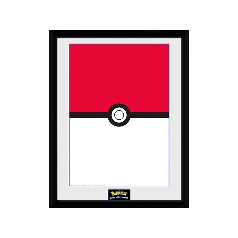 Produit abîmé - Cadre - Pokéball - Pokemon - 30 X 40