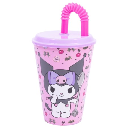 Gobelet avec Paille - Kuromi Cherry & Spoon - Sanrio