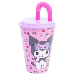 Gobelet avec Paille - Kuromi Cherry & Spoon - Sanrio