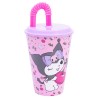 Gobelet avec Paille - Kuromi Cherry & Spoon - Sanrio