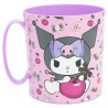 Mug Plastique - Kuromi Cherry & Spoon - Sanrio