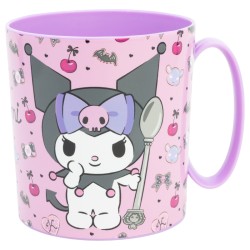 Mug Plastique - Kuromi Cherry & Spoon - Sanrio