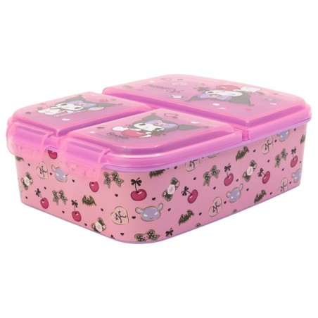 Boite à Repas - Kuromi Cherry & Spoon - Sanrio - Multi Compartiments