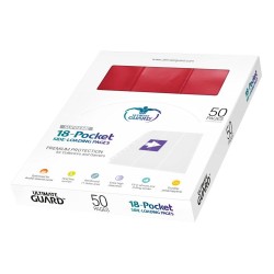 Pages Classeur Side-Loading - 18-Pocket (50ct) - Rouge