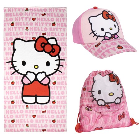 Set de Plage - Linge et Casquette - Kitty - Sanrio